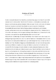 Analyse af Granit | Julia Butschkow
