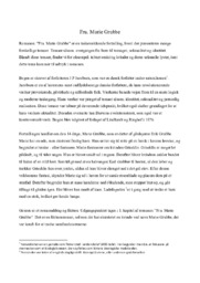 Fru. Marie Grubbe | Analyse