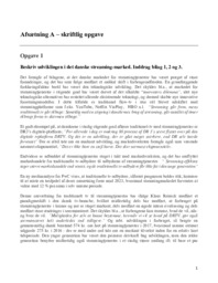 Det danske streaming-marked | Afsætning