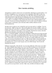 Den rivende udvikling | analyse