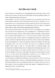 Sort (No man ́s land)| Analyse