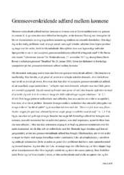 Grænseoverskridende adfærd mellem kønnene