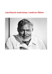 Amerikansk modernisme i moderne fiktion | SRO
