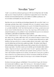 Novellen ”latter”