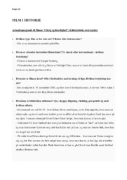 I Krig og Kærlighed | Arbejdsspørgsmål til filmen