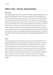 Oliver Twist | Person Characteristics