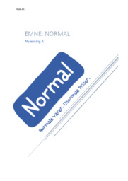 Normal | Normale Varer. Unormale Priser
