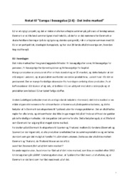 Notat til ”Europa i bevægelse (2:6) – Det indre marked”