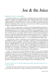 Joe & the Juice | Afsætning