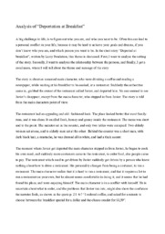 Deportation at Breakfast | Analysis