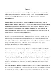 Kødet | Analyse af novelle | Astrid Saalbach