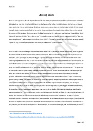 Ære og skam | Essay