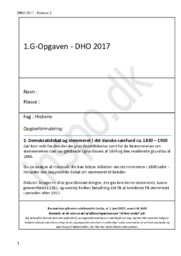 Demokratidebat & stemmeret i det danske samfund ca. 1830 – 1930 (Fag historie)