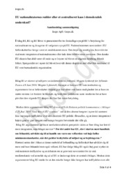 EU nationalstaternes redder ellers et centraliseret kaos i demokratisk underskud?