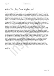 After You, My Dear Alphonse! Shirley Jackson | Analytical Essay