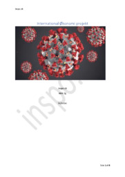 International Økonomi projekt | Corona