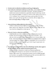 Jensens Bøfhus | Afsætnings aflevering