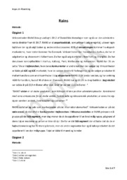 RAINS ApS | Afsætnings Opgave