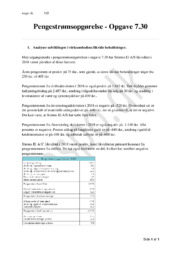 Pengestrømsopgørelse: Opgave 7.30