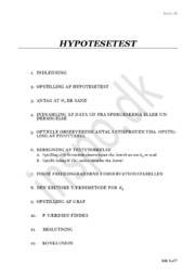 Hypotesetest | Disposition | Matematik