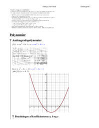 Polynomier | Matematik Opgave | fredag 24. juli 2020