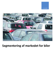Segmentering af markedet for biler | Afsætning