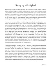 Sprog og virkelighed | Årsprøve