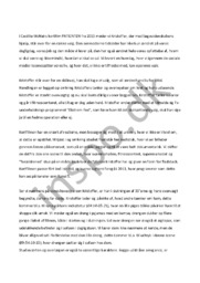 Analyse og fortolkning af Patienten | Cecillie McNair