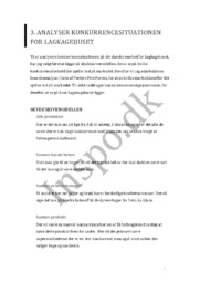 Analyse af konkurrencesituationen for lagkagehuset