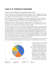 Case 4.4: Fastfood-markedet