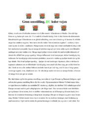 Grøn omstilling | Dansk Essay