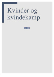 Kvinder og kvindekamp | DHO