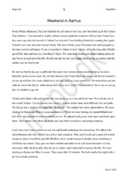 Weekend in Aarhus | Engelsk A