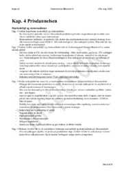 IØ Opgave: Kap. 4 Prisdannelsen & Markedsfejl og Eksternaliteter