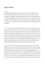 Essay – Precious