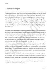 IT i undervisningen Analyse | Dansk Opgave