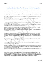 Analyse af novellen ”Et Grundskud” af Henrik Pontoppidan