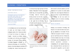 Kloning Biologi | Danskopgave