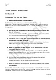 Der Bahnhof | Ausländer in Deutschland |Tysk aflevering