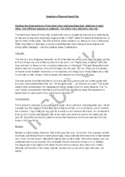 Analysis of Second Hand City | Engelsk