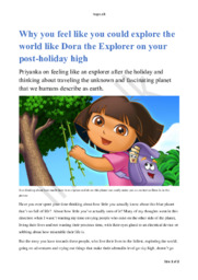 Engelsk Aflevering | Explore the world like Dora the Explorer