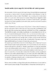 Analyse “Profilbilleder” af anonym 29-årig kvinde