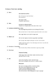 Sommer søndag | Analyse