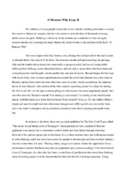 13 Reasons Why Essay