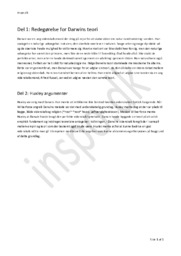 Redegøre for Darwins teori og Huxley argumenter | Idéhistorie