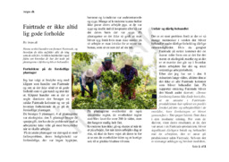 Fairtrade er ikke altid lig gode forholde | Dansk Opgave