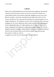 Fransk opgave | La Nourriture | L’alcool | Opg. 5