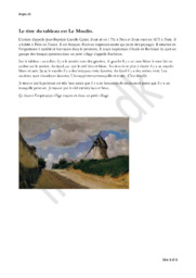 Le titre du tableau est Le Moulin | Fransk Opgave