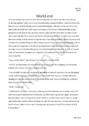 World End | Engelsk Opgave