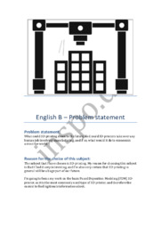 Problem statement | 3D printing